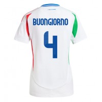 Camisa de time de futebol Itália Alessandro Buongiorno #4 Replicas 2º Equipamento Feminina Europeu 2024 Manga Curta